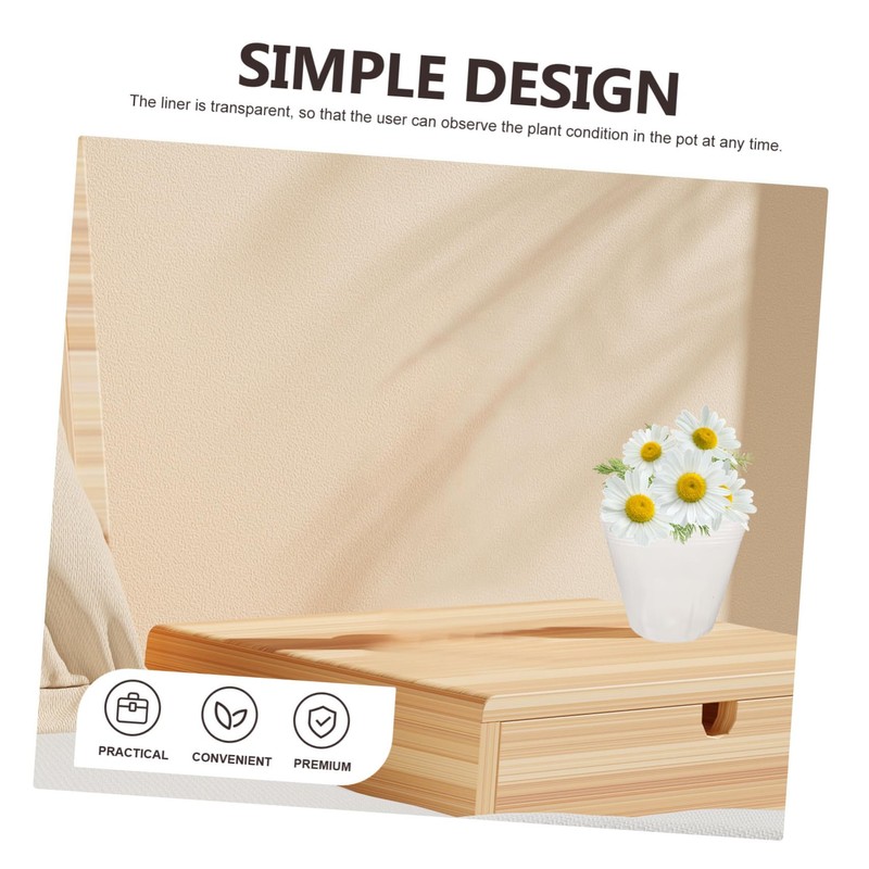 OFFSCH Flower Pot Insert Set 10 Pieces Plastic Inserts For