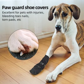 Waterproof Dog Bootie for Injured Paw,Dog Wound Recovery Boot,Anti-Slip Dog Shoe Dog Paw Protector from Licking Wound_L