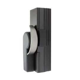 Wake Sangyo IL-033 R General Purpose Crescent Right Side Dark Gray Aluminum Sash Sliding Window 1 Piece