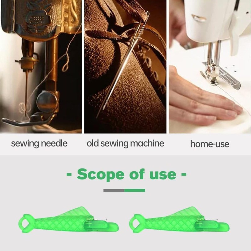 Fish Mouth Sewing Machine Needle Threader, 2024 Upgraded Automatic Needle