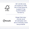 Nigel Quiney Loss of Husband Sympathy Card - Condolence Card