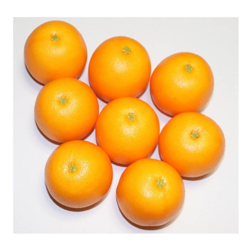 GuCra Orange Lifelike Fruit Model 8 Pack Food Sample (Lightweight)