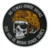 Parche Táctico Militar Insignia Soldado Calavera Pvc Khaki