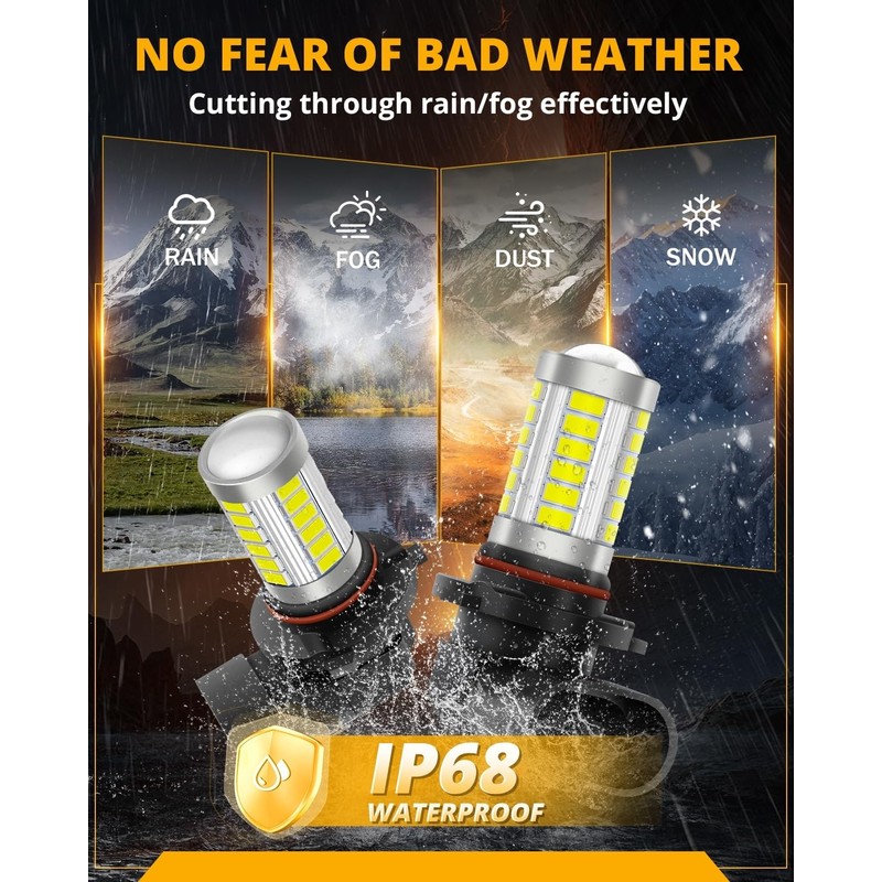 Auxbeam 9145 White Fog Lights Offroad Lights