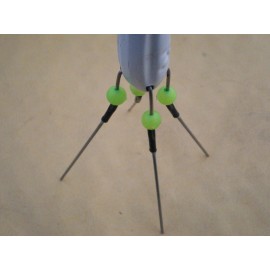 HOME MADE 10 PCS. SPUTNIK STYLE SINKER, SURF WEIGHT, MUD WEIGHT, CLAW SINKER 5 OZ. WHITE