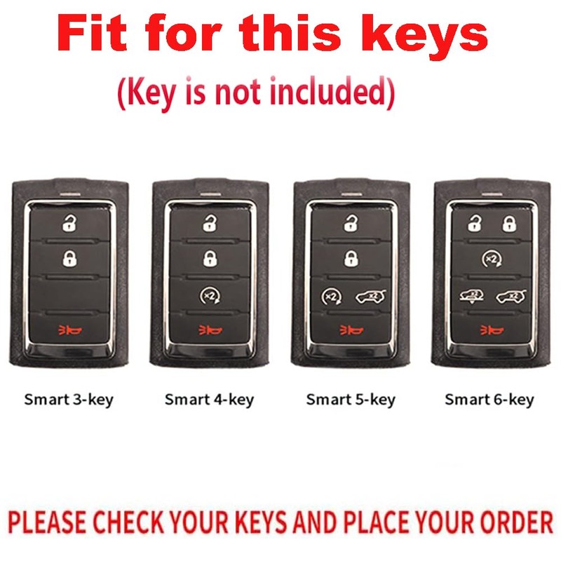 TECART Luminous Strip Key Fob Cover with Keychain Fit for