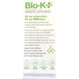 Bio-K+ 4 x Bio-K Plus Probiotic Supplement 50 Billion CFU - Vegan 20 Capsules | 2026