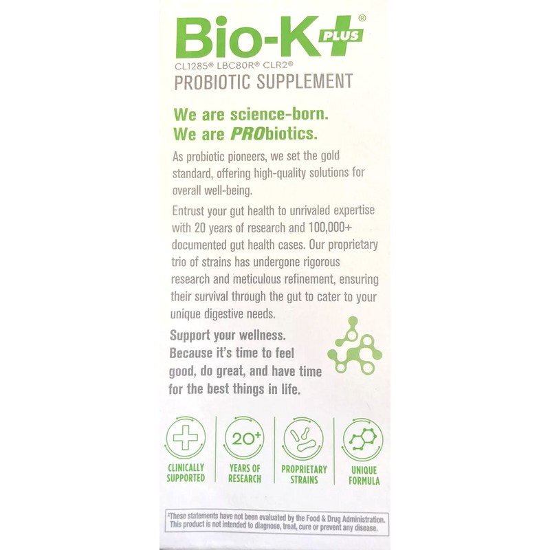 Bio-K+ 4 x Bio-K Plus Probiotic Supplement 50 Billion CFU
