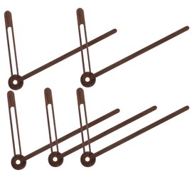 Mipcase 5 Sets Wooden Clock Hands Precision Cross Stitch Clock Parts for DIY Repair Durable Solid Design