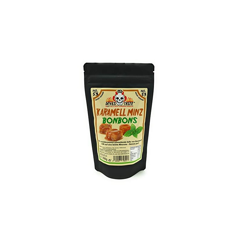Caramel Mint Candy - Mild - 200g - Hot Scale: