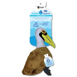 Spunky Pup Clean Earth Plush Pelican | Made from 100% Recycled Water Bottles | Large