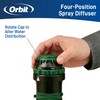 Orbit 58573N H2O-Six Gear-Drive Sprinkler on Metal T-Spike