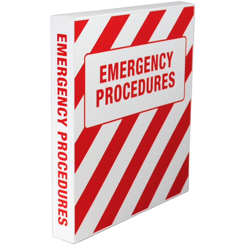 UniKeep Emergency Procedures Binder - 1.5 Inch Spine - with