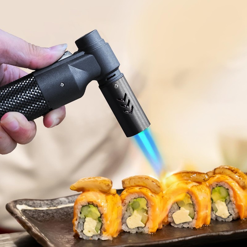 Luxgaze Butane Torch Kitchen Torch Lighter Refillable Big Jet Flame
