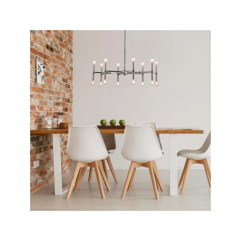Monteaux Lighting 16 Light Chandelier Chrome Finish DC-C4740