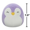 Squishmallows Original Peluche de 19 cm- Elle le Pingouin Violet