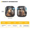 Bulopur 2 Piece Car Windshield Sun Shade Foldable Funny Capybara
