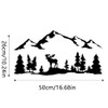 Riloer Moose-Shape Tree Forest Mountain Stickers for Car Mountain Stickers