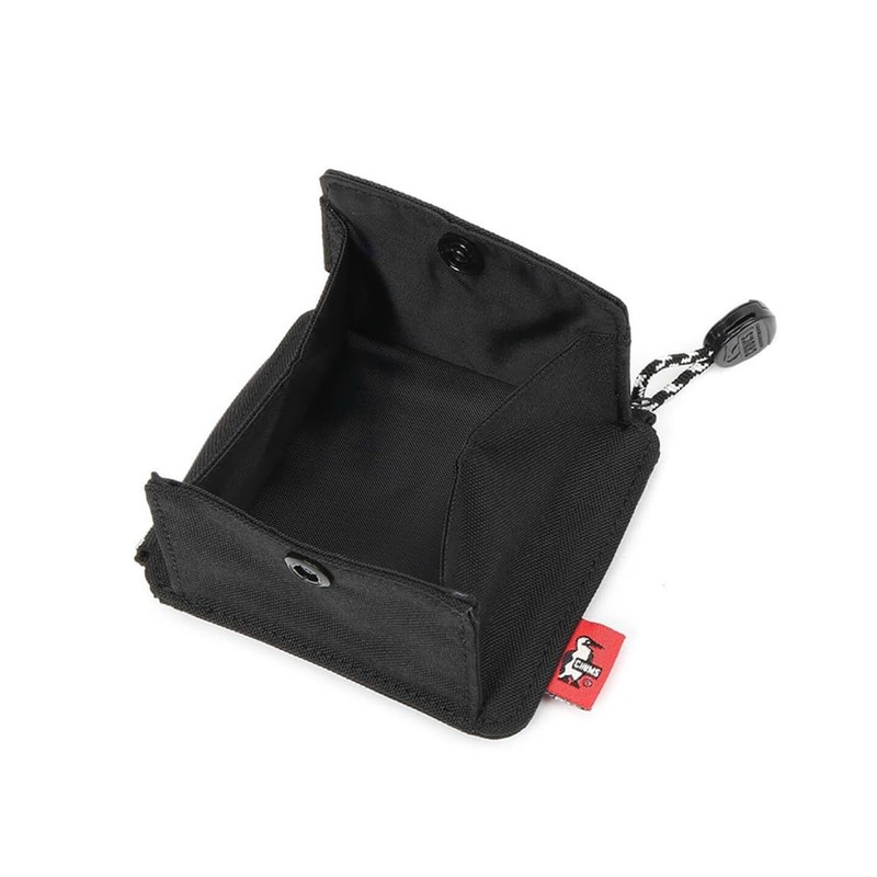 Chums CH60-3757 Men's L-Shaped Zip Wallet, Black