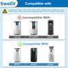SwellV 2Pack HP201 HP202 Replacement Filter Compatible with Shark HP200