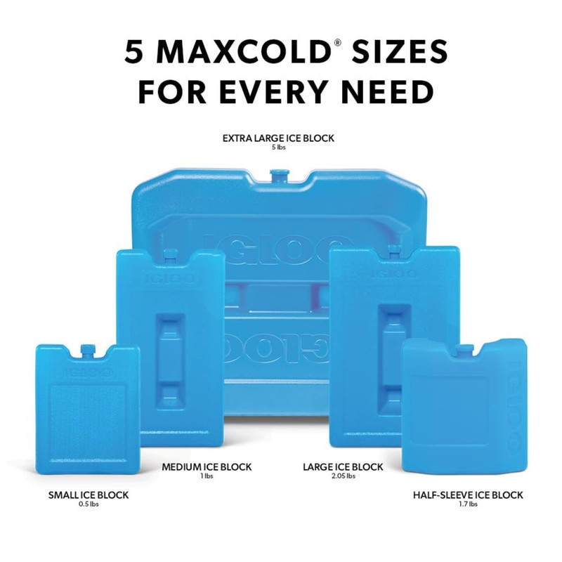 Igloo Maxcold Small Ice Block, 2-Pack, Blue
