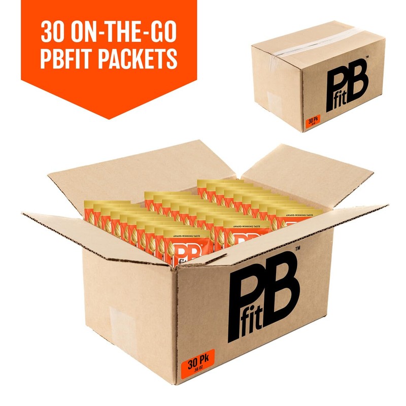 PBfit Classic Peanut Butter Powder Packets, Powdered Peanut Spread From