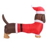 Inflatable Weiner Dog 1.5 Meters Illuminated Polyester Fiber Blow Up