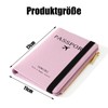 Passport Holder with RFID Blocker, Protective Case for Credit Cards,