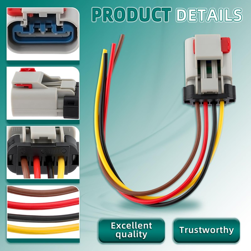 AUTOKAY Fuel Pump Connector Wiring Harness Pigtail Plug
