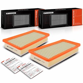 A-Premium 2-PC Front Engine Air Filter Compatible with Chrysler 200 2015 2016 2017, Flexible Panel, Replace# CA11948, 68245454AA