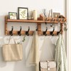 Evermagin 29" Coat Rack Wall Mount with Shelf, 4 in