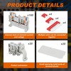 Saysurey DIN Rail Terminal Block Twin Spring Terminal Connectors Push
