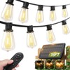 addlon 78(72+6) FT Solar String Lights Waterproof,Patio Lights Solar Powered