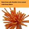 Apedoixy 100 Pieces Orange Craft Pipe Cleaners,6mm x 12inch Thick