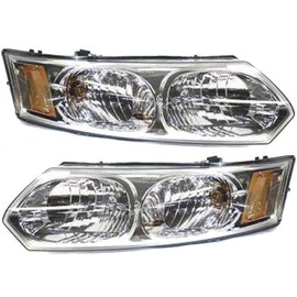 For Saturn Ion Headlight Assembly 2003 04 05 06 2007 Pair Driver and Passenger Side DOT GM2502231N
