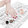 rflaueo 1pc Acrylic Nail Training Mat Manicure Art Practice Mat