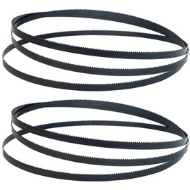 YullSorom 62 Inch x 1/4 Inch x 14 TPI Bandsaw Blades High Carbon Steel Band Saw Blades for Woodworking for Wen,Craftsman,Ryobi,Skil 9" bandsaw -0.014 Inch Thick 2 Pack Black