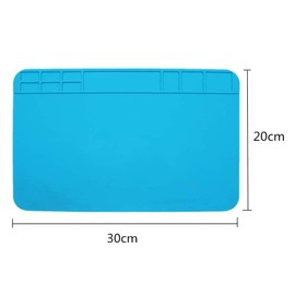 Multi Purpose Work Mat Repair Mat Soldering Mat Silicone Work Station with Grids Used for Watch Phone Laptop Repair Soldering Repair（2pcs)