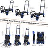 2-1 Folding Hand Truck Dolly,330LBS Capacity Dolly Cart,Foldable Dolly Hand