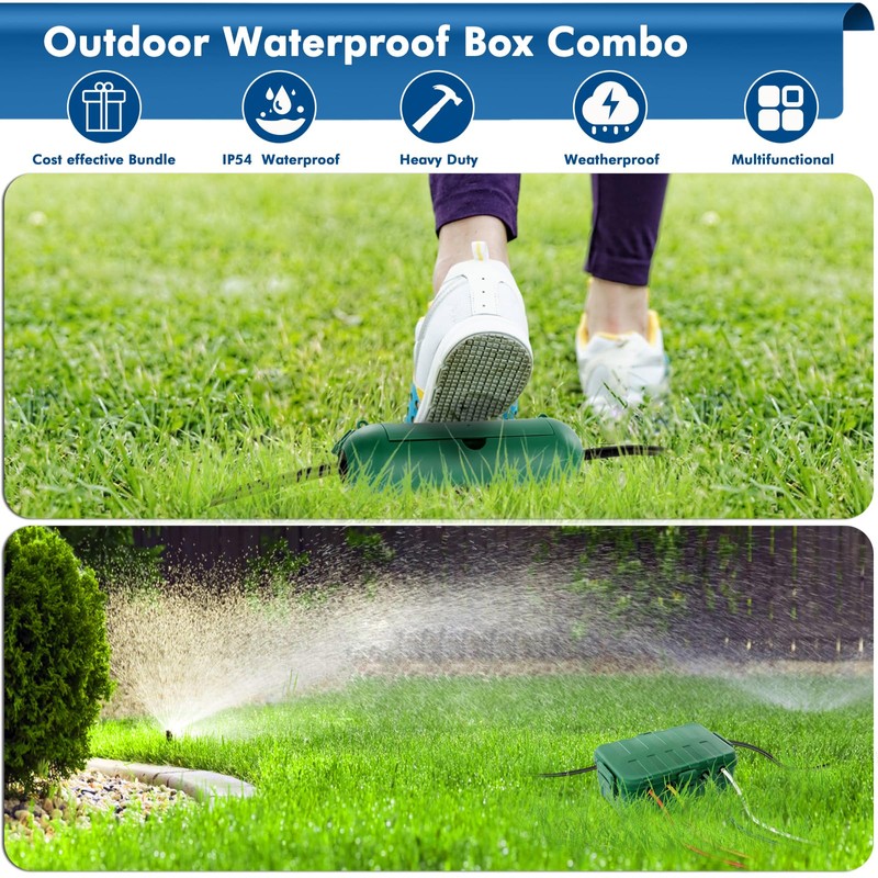 [5 Pieces] RESTMO Large Outdoor Electrical Box, Outdoor Extension Cord