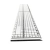 Cutting Ruler with Metal Edge 30cm Long 5cm Wide Transparent