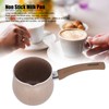 Single Handle Coffee Warmer Boiling Pot Mini Milk Pan Aluminum
