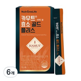 Nutrione Kamut Brand Wheat Enzyme Gold Plus, 90g, 6 Count / 뉴트리원 카무트 브랜드 밀 효소 골드 플러스, 90g, 6개
