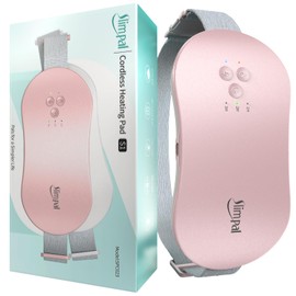Slimpal Heat Belt Period, Wireless Periods Heat Belt, Electric Heating Pad, USB Portable Heating Pad with Menstruation, Heat Belt for Time, Gifts for Women and Girls, Peach