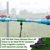 Briwooody 6 Pcs 3/8" Ball Valve Barbed Shut off Valve