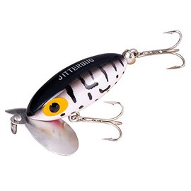 Arbogast Clicker Jitterbug Topwater Bass Fishing Lure - Excellent for Night Fishing, Freshwater Fishing Gear and Accessories, Coach Dog, 2", 1/4 oz