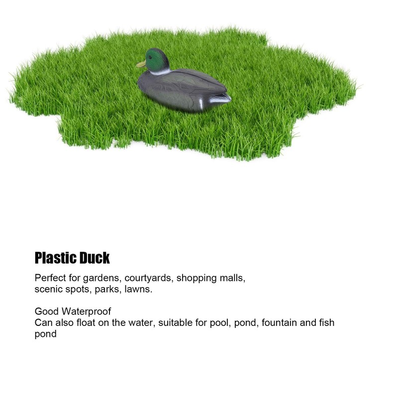 Mallard Duck Decoy, Plastic Floating Duck Decoy Simulation Hunting Duck