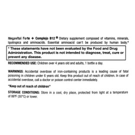 Megavital Forte Complejo B12 Jarabe Vitaminado 21 Botellas