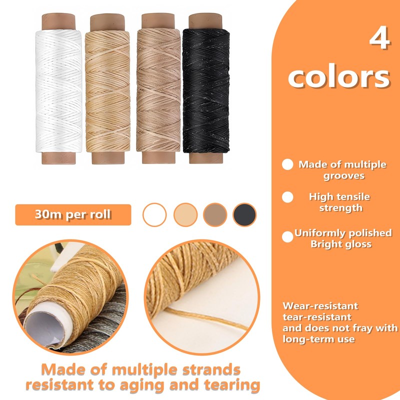 LANZLC Bookbinding Set, 41 Pieces Bookbinding Tools, Bookbinding Materials, Bookbinding