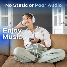 Elegant Ox USB C to 3.5mm Audio Adapter Hi-Fi Stereo Type C to Aux Headphone Male Cord Car Auxiliary Cable Compatible with Smart Phones, Tablets, Black, 3.3FT